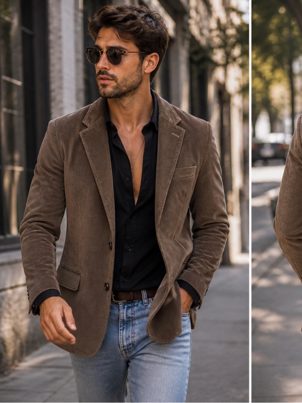 Joseph Abboud Brown Corduroy Blazer XL